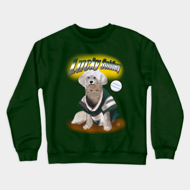 Lucky Goldberg Crewneck Sweatshirt by Popoffthepage